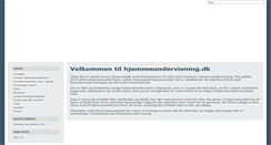 Desktop Screenshot of hjemmeundervisning.dk